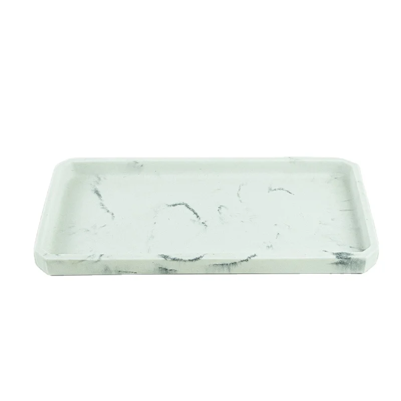 Hotel and home decor Modern Resin marble Tray used in hotels & homes  Fine dining tray Tray for fruit and snacks