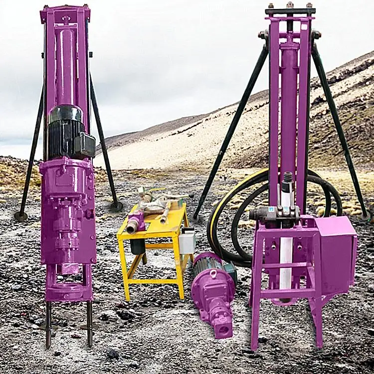 Small Portable Pneumatic Hot Sale Model SRQD100  Rotary Borehole Water Well Drilling Rig Machine for Sale
