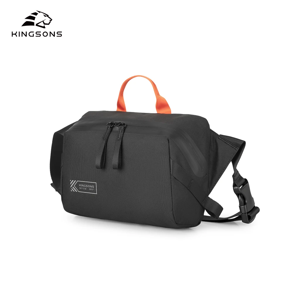 Kingsons new waterproof light weight sling crossbody men back bag for travel commute smartphone pocket wallet key tablet storage