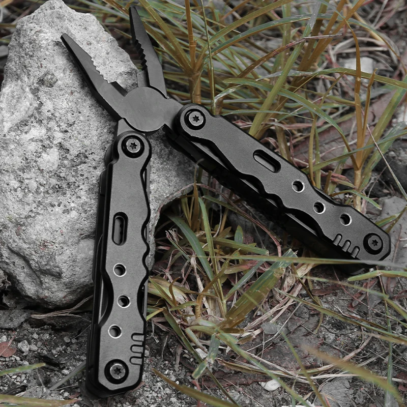 Stainless Steel Multitool Pliers with 13 in 1  Multi-function Outdoor Survival Portable Pocket Pliers