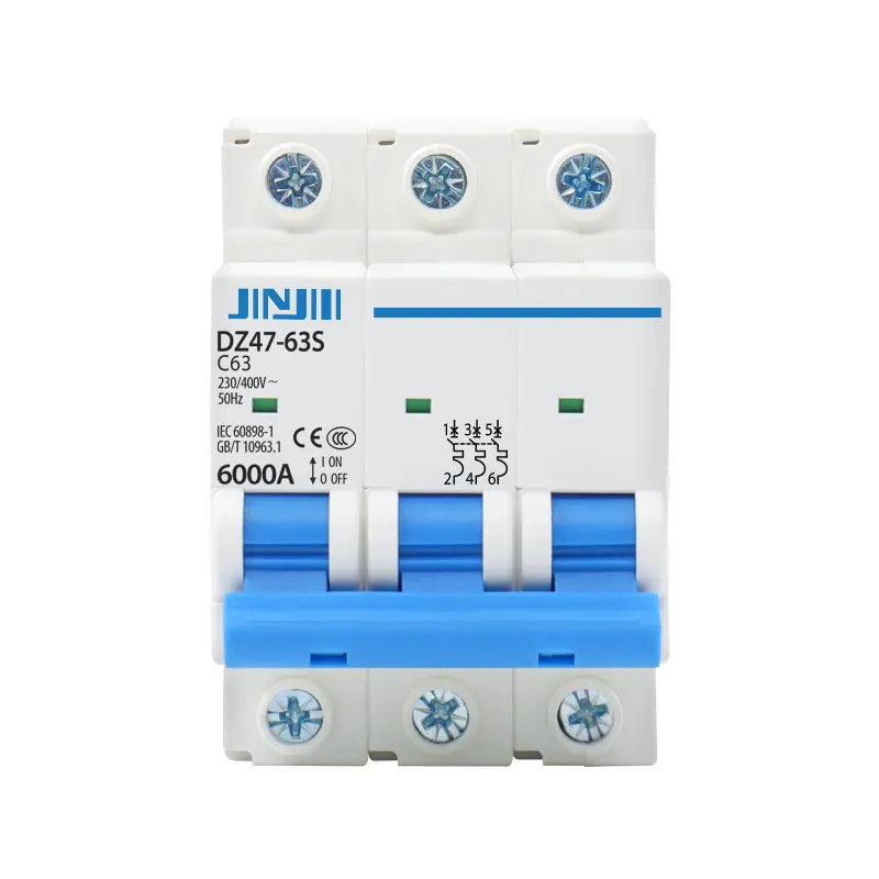 DZ47-63S 2 Pole AC MCB 10A 16A 20A 25A 32A 40A 50A 63A MCB Air Mini Circuit Breaker