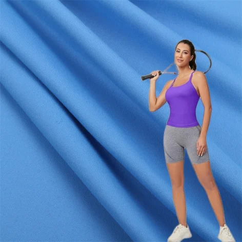 Spandex Polyester Interlock for fitness sets breathable dry-fit fabric for sports exercise  knitting fabrics yoga legging wear