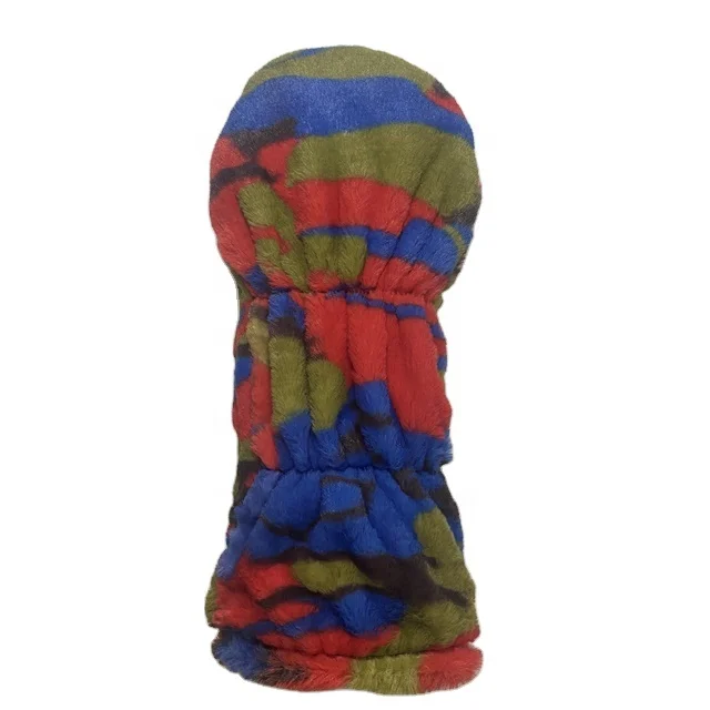 New Product Imitation rabbit hair fabric golf driver headcover custom logo
