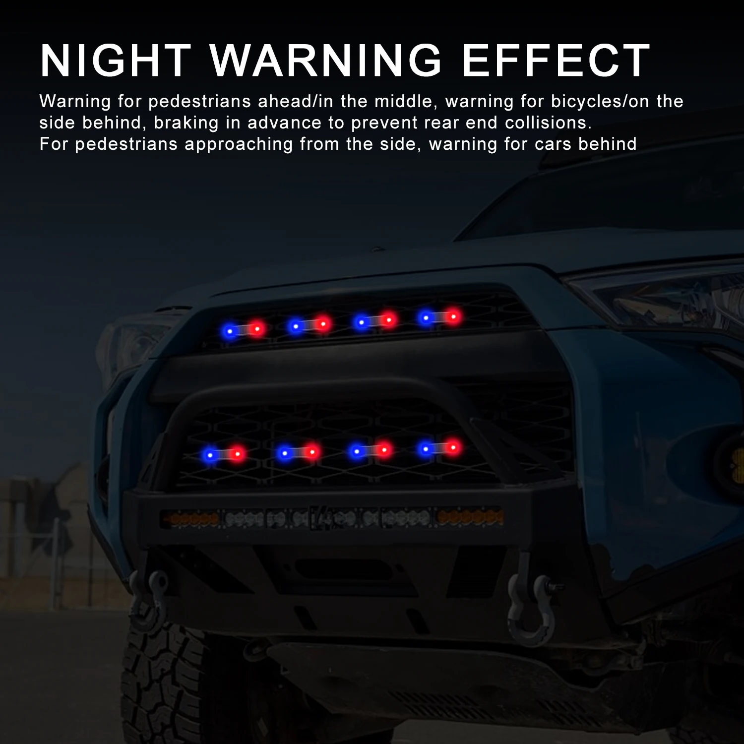 Car Alarm Flash LED Light Security System Anti-theft Solar Signal Warning Lights Shoulder Lamp Red Blue Strobe