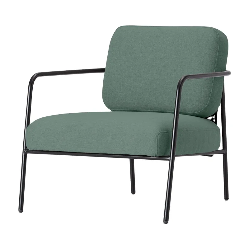 Fancy banquet hotel coffee new york metal frame armrest leisure upholstered armchair fabric living room sofa chairs