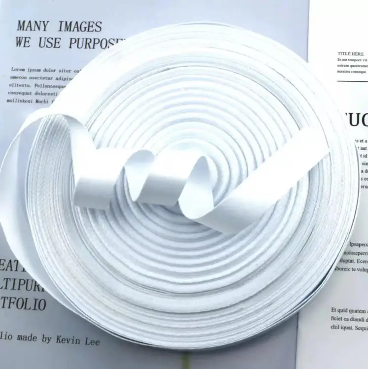 White lanyard rolls polyester webbing raw material fabric sublimation printing satin ribbon 10mm/12mm/15mm/20mm/25mm