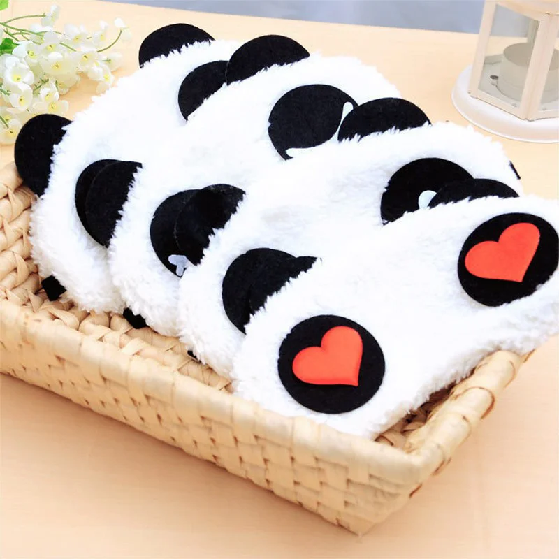 Sleeping Mask Soft Plush Blindfold Cute Bear Sleep Mask Eye Mask