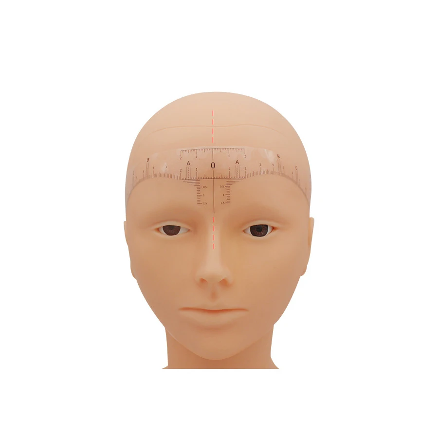 Factory direct sales disposable microblading product sticker eyebrow ruler eyebrow stencil