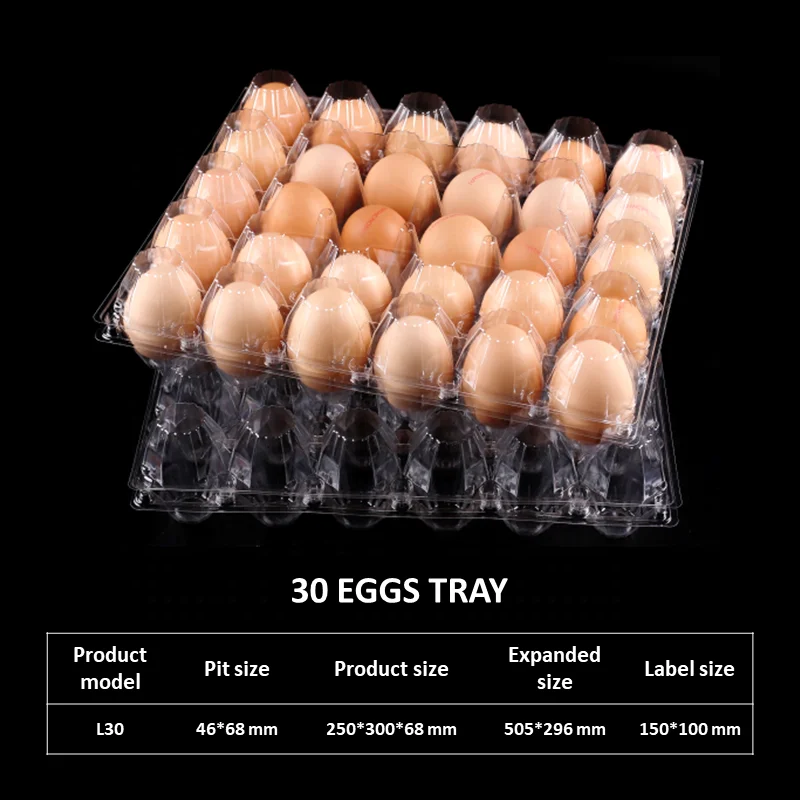 [Не продажа яиц] Пластиковые 30 ячеек гигантские куриные яйца оптовая перерабатываемые для утиных яиц