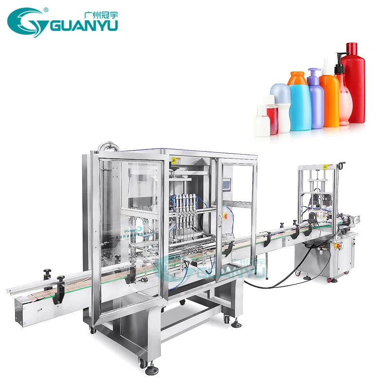 20 years factory experience liquid soap shampoo hand washing cream shower gel body lotion liquid filling and capping machine