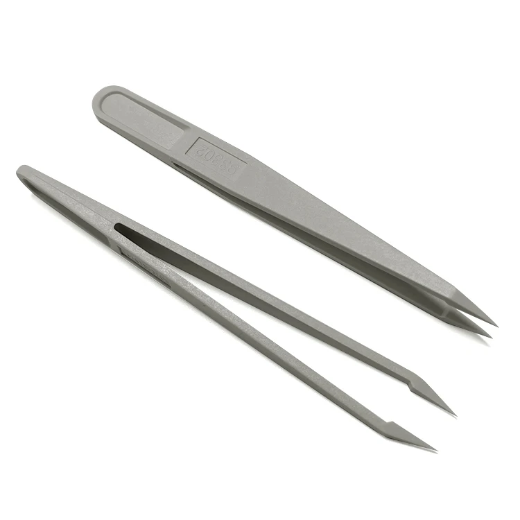 Wholesale Industries Hand Tools Safety Antistatic Plastic Tweezers for Cleanroom Use