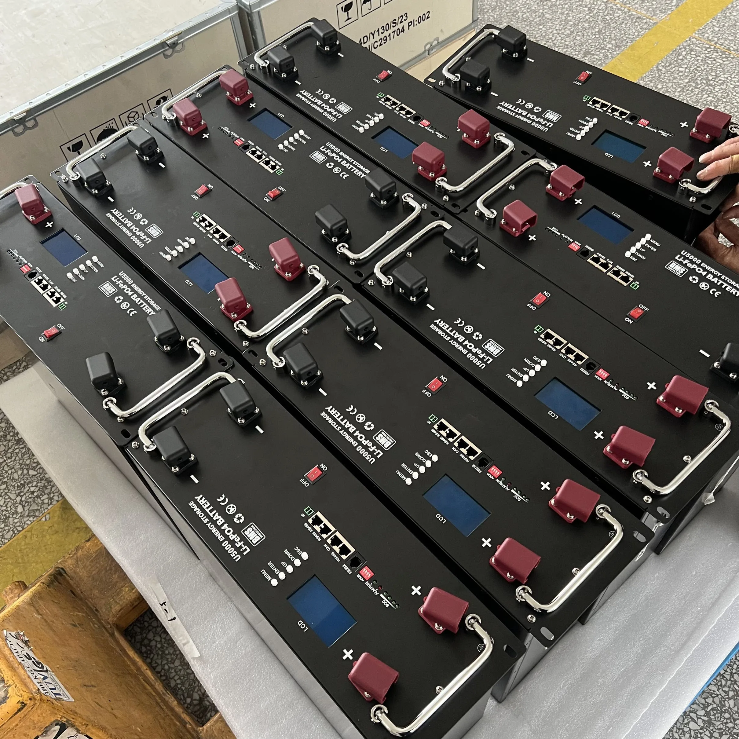 6000 Time Deep Cycle 48v Solar Lithium Battery pack 5kwh 10kwh Rack Mounted 48v 100ah 200ah Lifepo4 Battery for solar panel