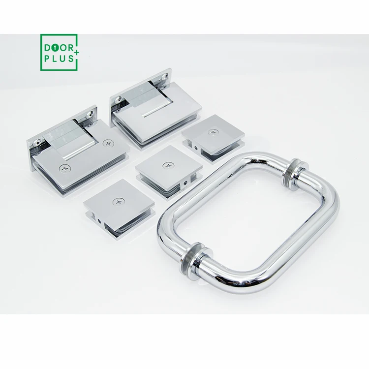Doorplus Adjustable Brass Shower Glass Door Connector Clip Glass Door Hinge Glass Clamp
