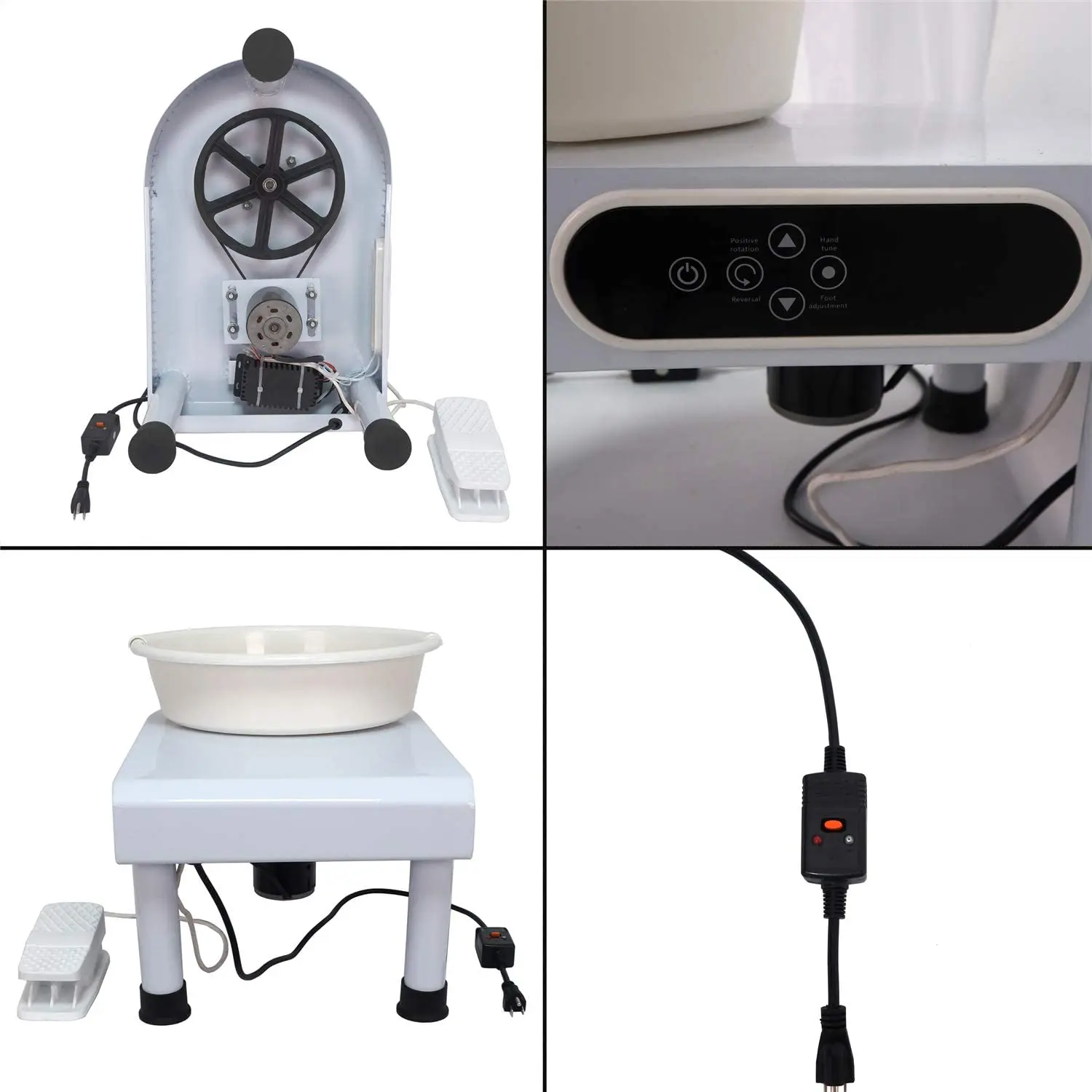 Xinyi Art 350W Electric Pottery Wheels 25cm Turntable pottery wheel Ceramic Po with Foot Pedal DIY Clay Tool Machine