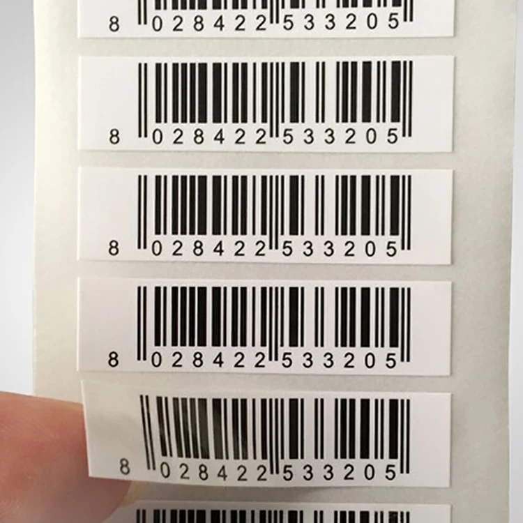 
Wholesale Custom Self-adhesive bar code sticker roll 