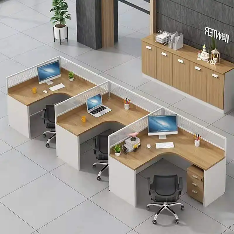 New design modern cheap luxury wood metal table and chairs commercial office furniture executive workstation desk