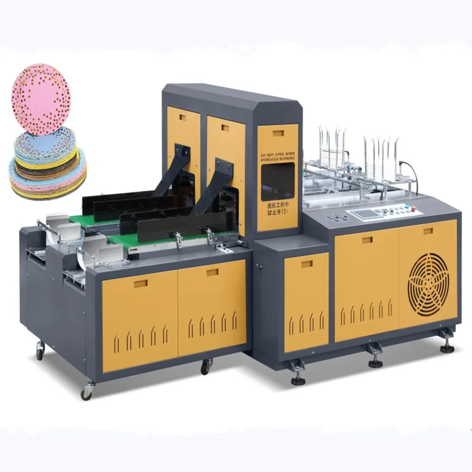 high quality india price biodegradable one time double die mini paper plate press molding making machine