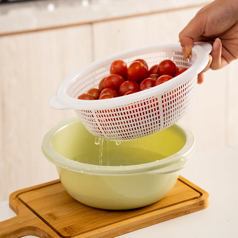 Vegetable washing colanders & strainers kitchen strainer basket drain basket kitchen colanders sink strainer with lid