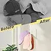 Home Dormitory Wall Hanging Rack for Coats and Hats Baseball Hat Storage Hook without Punching Artifact for Wardrobe Use