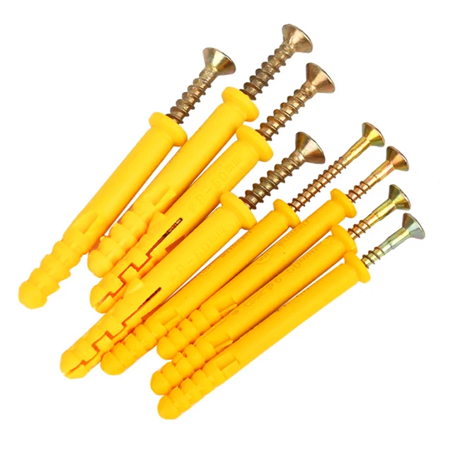 HOT Hammer Fixing Anchor Plastic Wall Plug With Screw Plastic Anchor