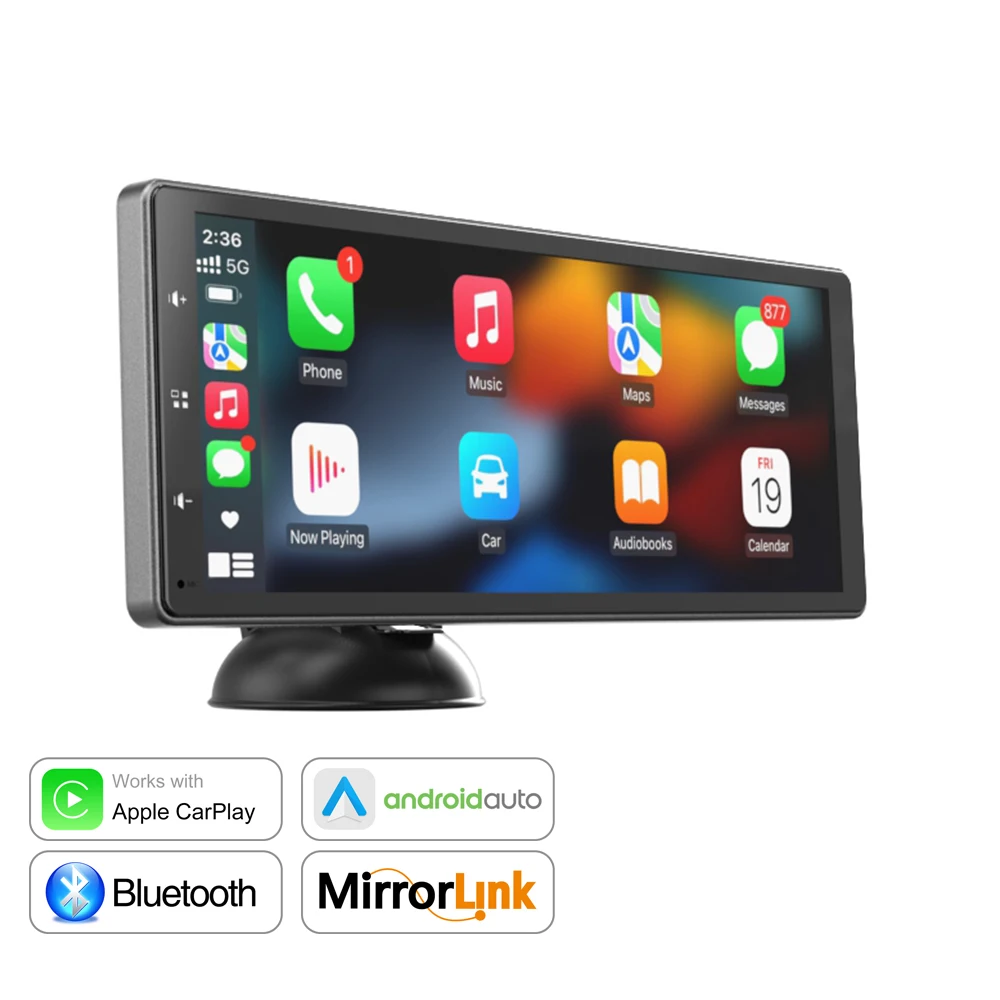 JMC IPS сенсорный экран 10 26 дюймов беспроводной CarPlay Android Auto AUX Linxu система портативное навигационное устройство для универсального автомобиля