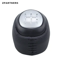 ZPARTNERS Custom Acrylic Genuine Leather With Manual Transmission Speed 5 6 Gear Stick Shift Lever Knob For SAAB