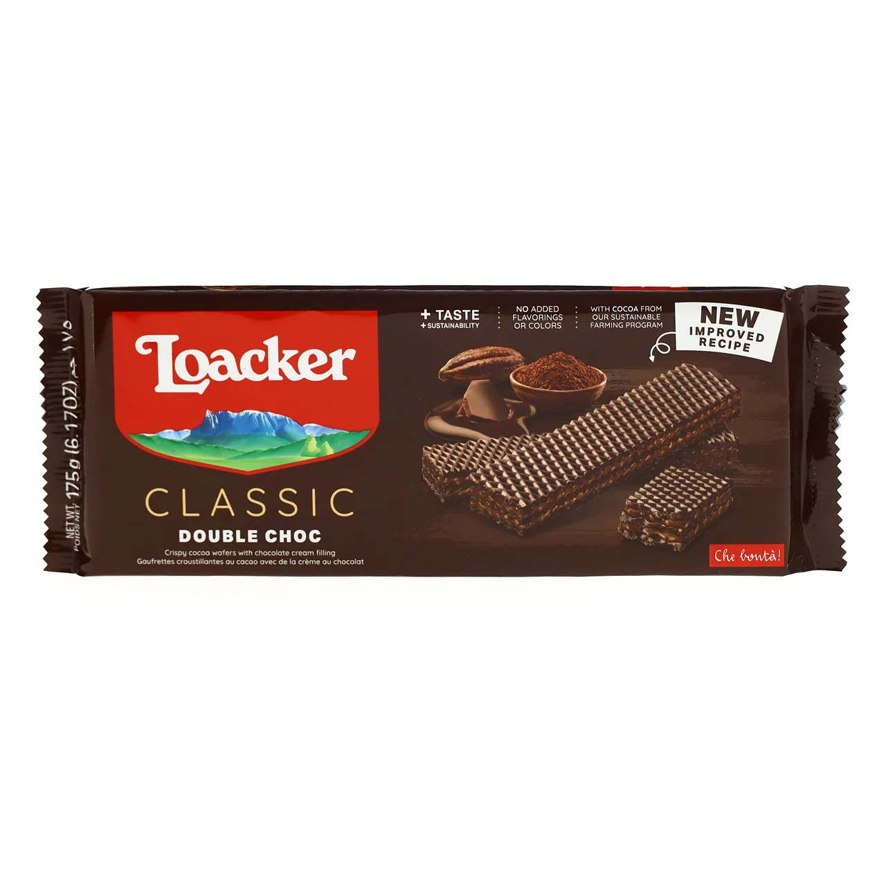 Best Product Loacker Classic Temptation - 175gx18 Double Choc Euphoria - Dive Into Twice the Chocolate Joy