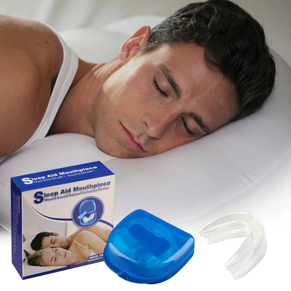 Transparent Colour Anti Snoring Mouthpiece Controls Your Tongue Position To Stop Snoring