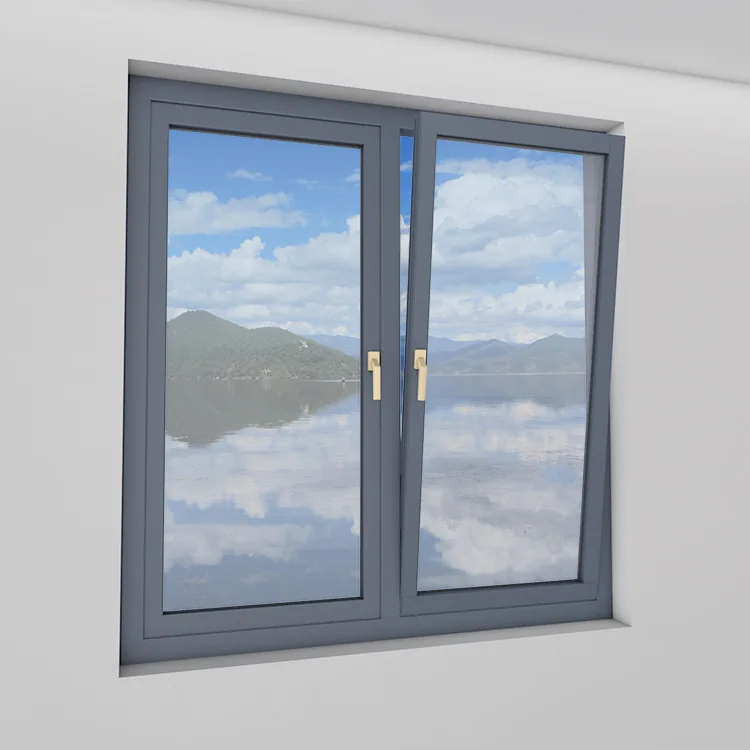 Factory broken bridge door Windows aluminum alloy sound insulation sliding window floor closure balcony translation glass window