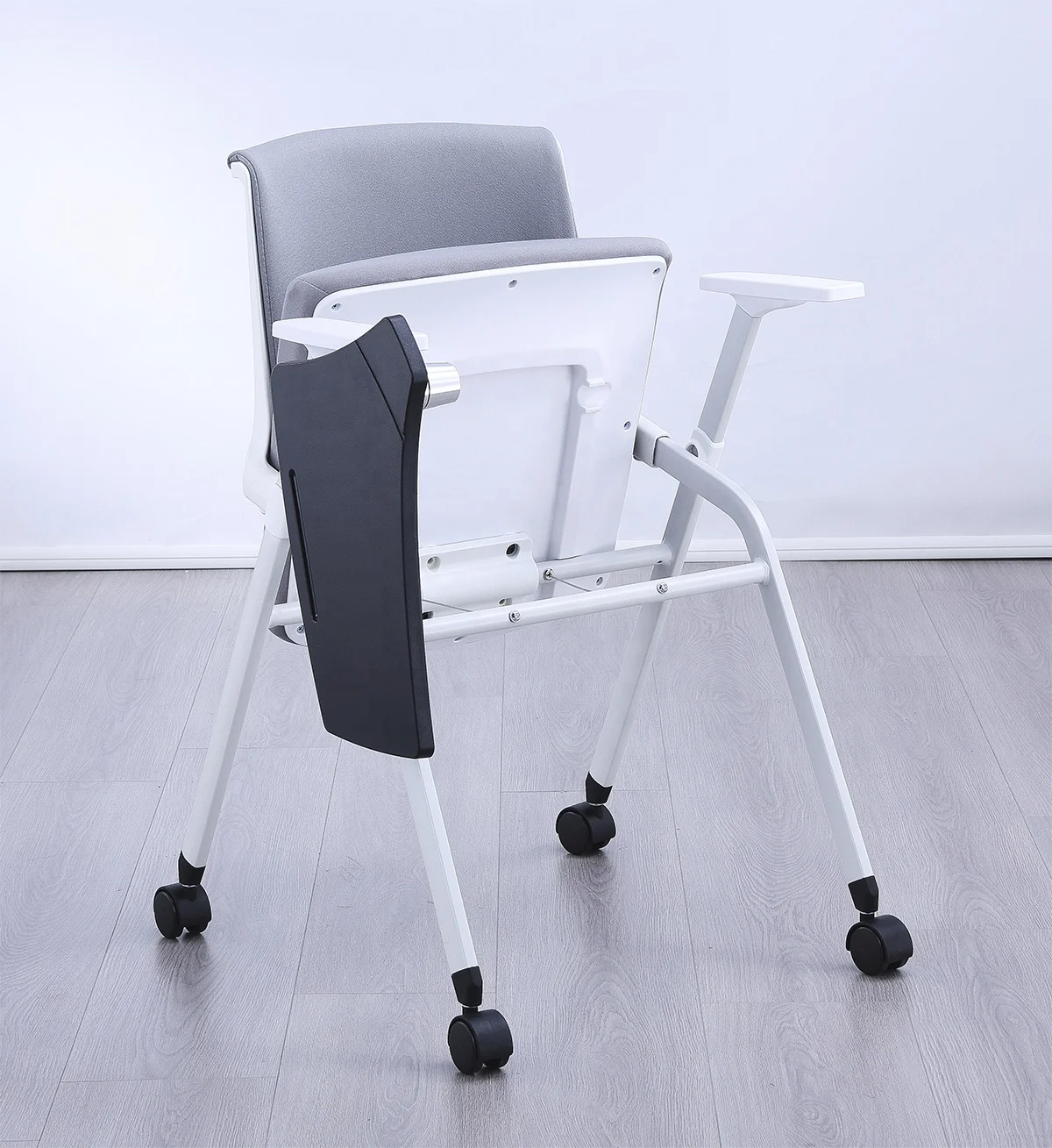 Manufacturing training chair for training room or school classroom chair can folding with  writing pad university chair