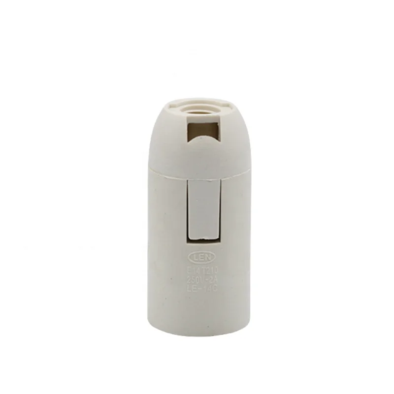 white bayonet holder E14 plastic lampholder