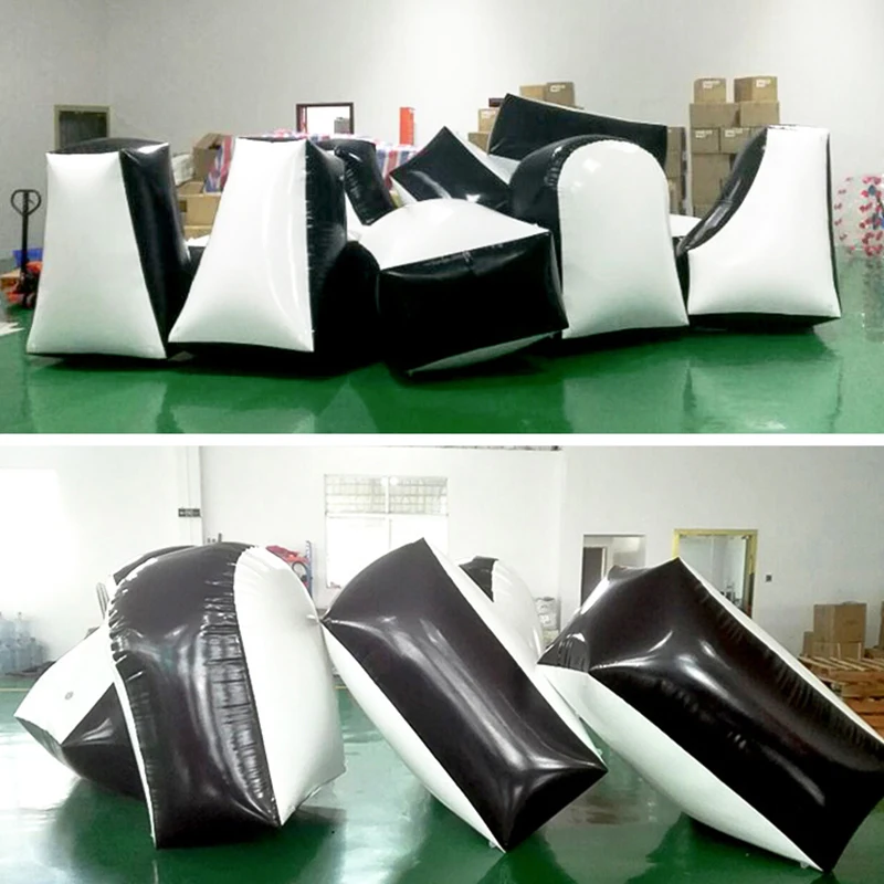 Field Shooting Game Inflatable Paintball Bunker CS Obstacles Game Arena Interactive Bunkers for Team Building Activities