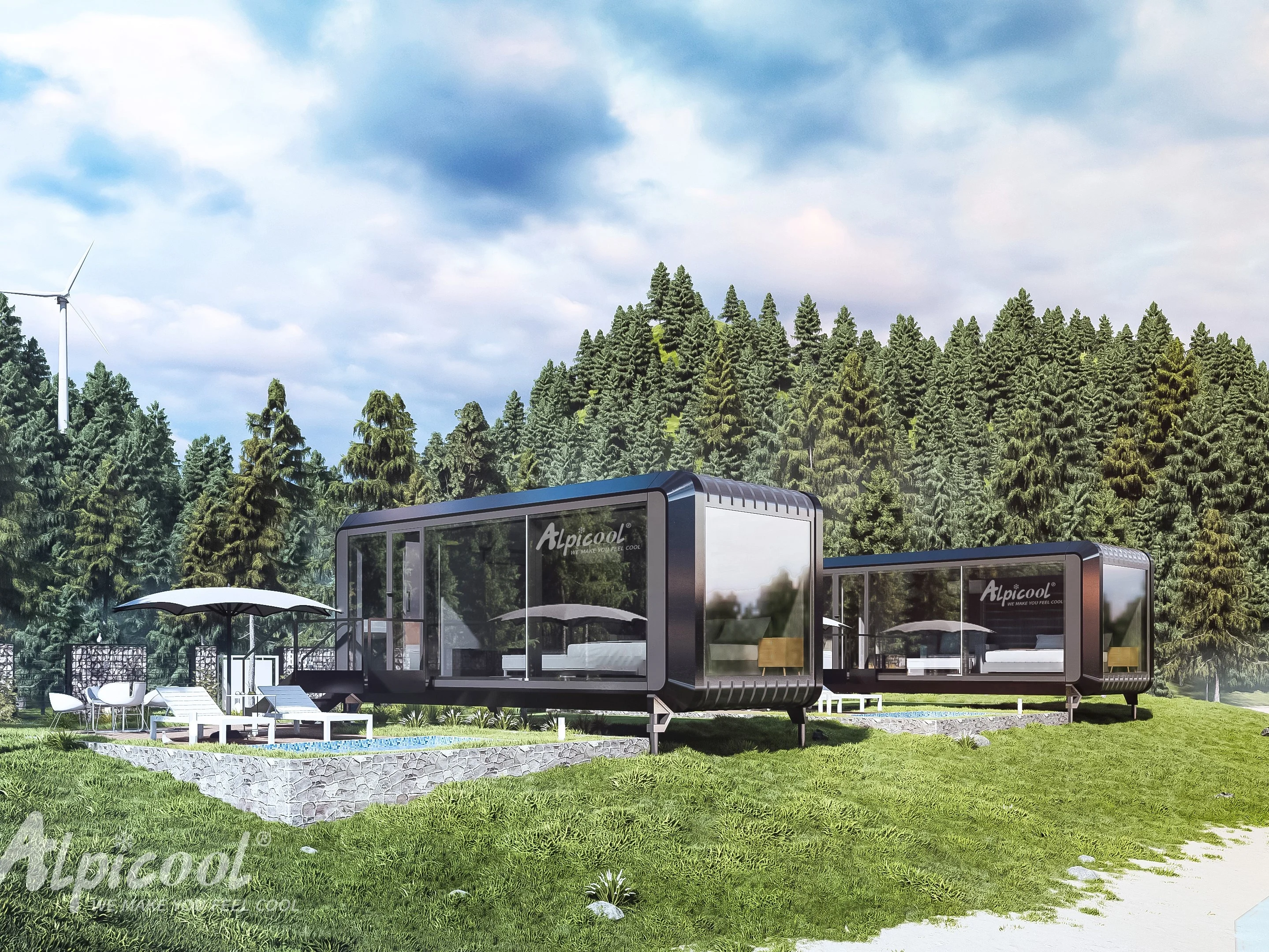 Сборные дома, современные стальные конструкции, роскошные контейнерные дома на заказ