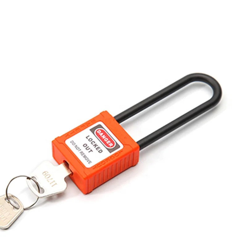 BOZZYS Nylon Shackle Multicolor lockout safety padlock with master keys for insulated against the effects of electricity
