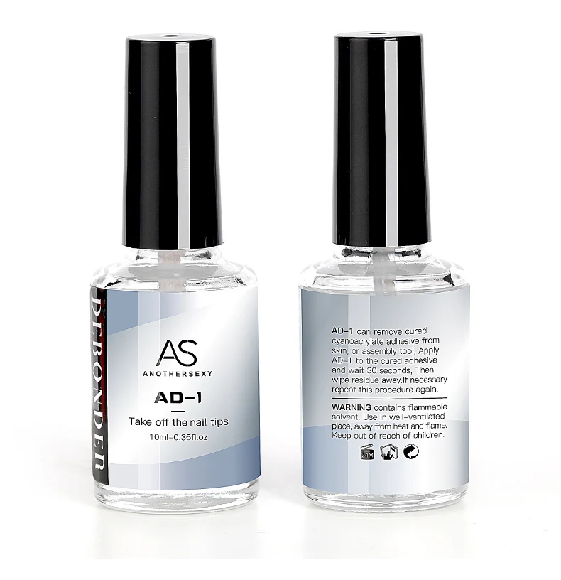 10ml Nail Special Glue Remover AD-1 Sol Dismount nail rhinestone Glue Cleaner Liquid Debonder remover nail tips