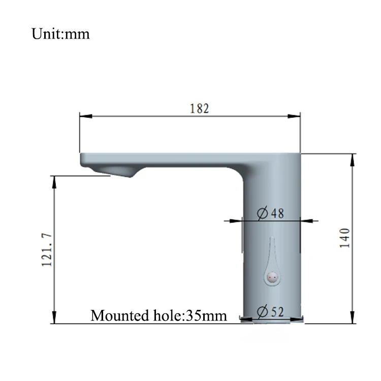 304 Stainless Steel Automatic Infrared Touch Free Hot and Cold Water Sensor Faucet