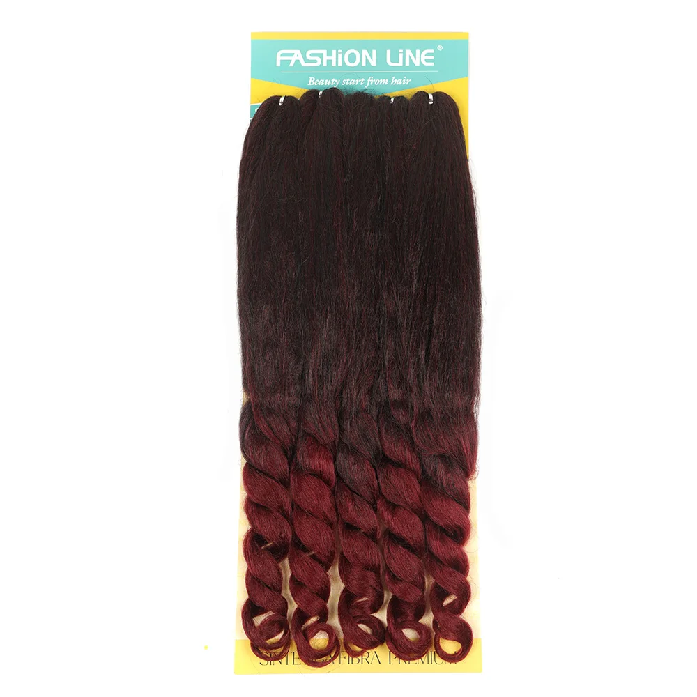 26inch 300gram Synthetic Curly Wave Crochet Braiding Hair Braids Ocean Wave Hair Extensions