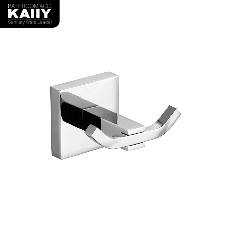 KAIIY Zinc Stainless Steel Robe Coat Holder Wall Mount Bathroom Hanger Robe Hook