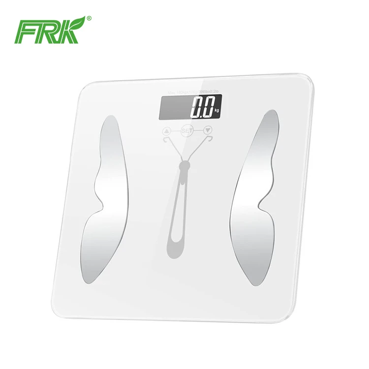 High Precision Electronic Multi-function Glass Bathroom Fat Weighing Scale