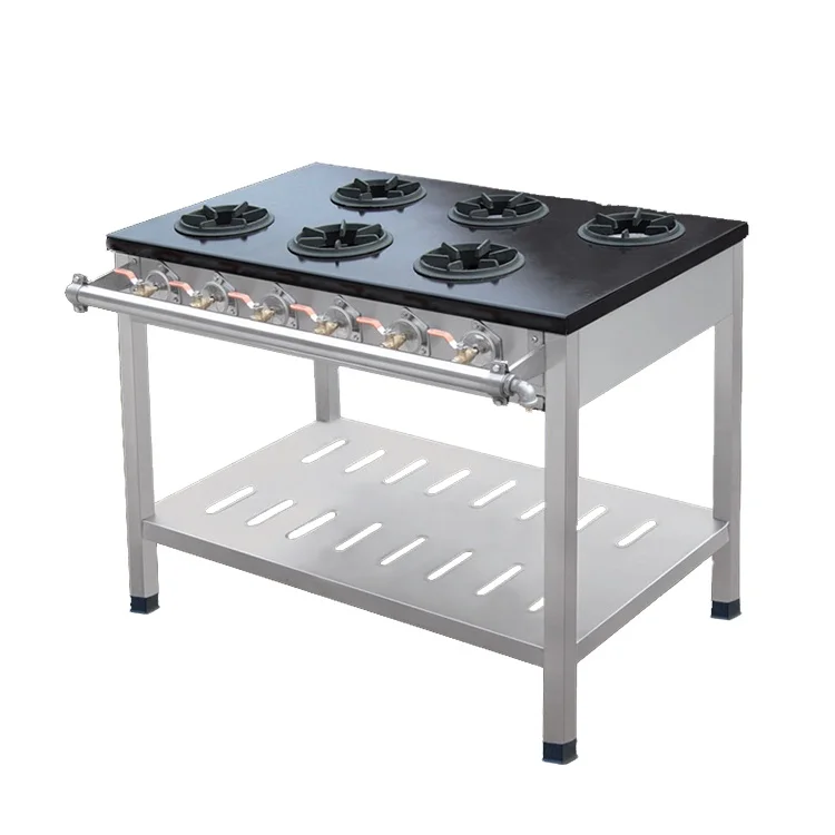 Коммерческий китайский оптовый корейский газовый вок с 3 горелками для приготовления пищи нижней полкой