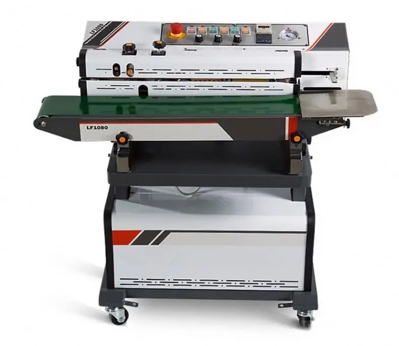 Automatic Continuous Potato Chips Vacuum Bag Sealer With Nitrogen Gas Interface Filling Sealing Packing  Machine