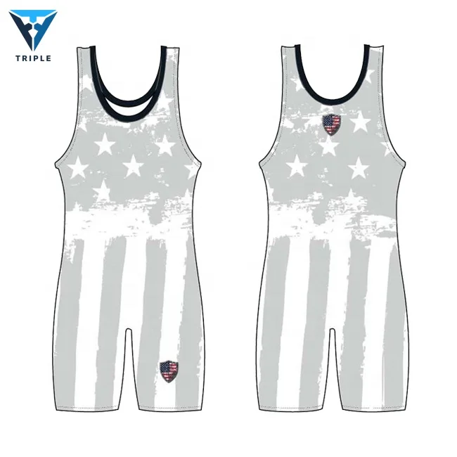 Wholesale custom wrestling singlet plus size 5XL sublimation digital team weightlifting wrestling singlet