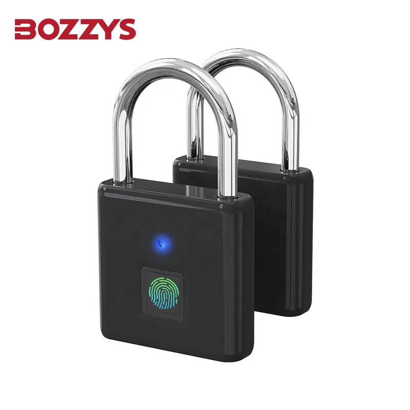 USB Rechargeable smart padlock Intelligent biometric Smart keyless touch outdoor  metal fingerprint padlock