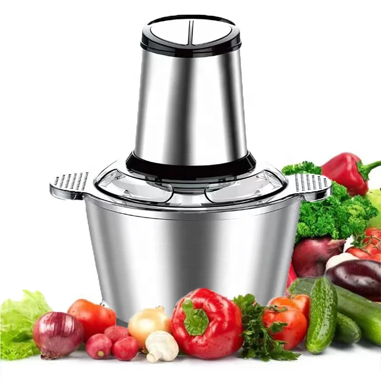 Hot Sale 3L Stainless Steel Veggie Chopper Electric Meat Processor Electric Food Grinder