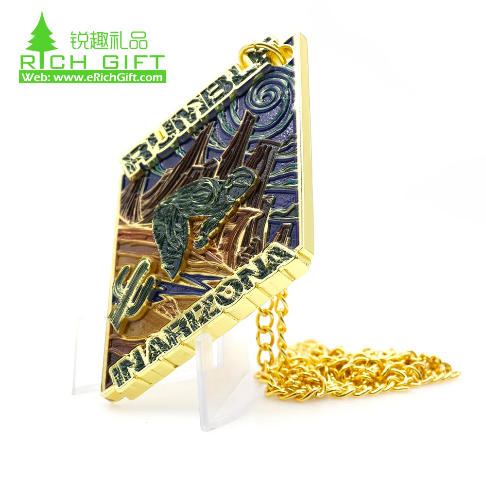 OEM Sport Custom Laser Cut Big Brass Material Reward Award Medals Insert for the Medal