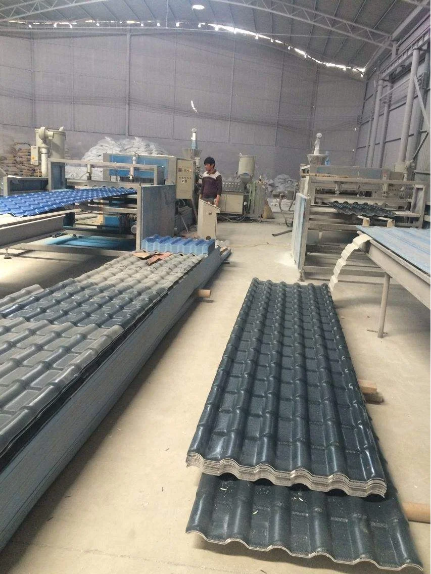 high molecular polymer roofing materials co extrusion PVC and ASA Anti corrosive Composite wave resin Tiles
