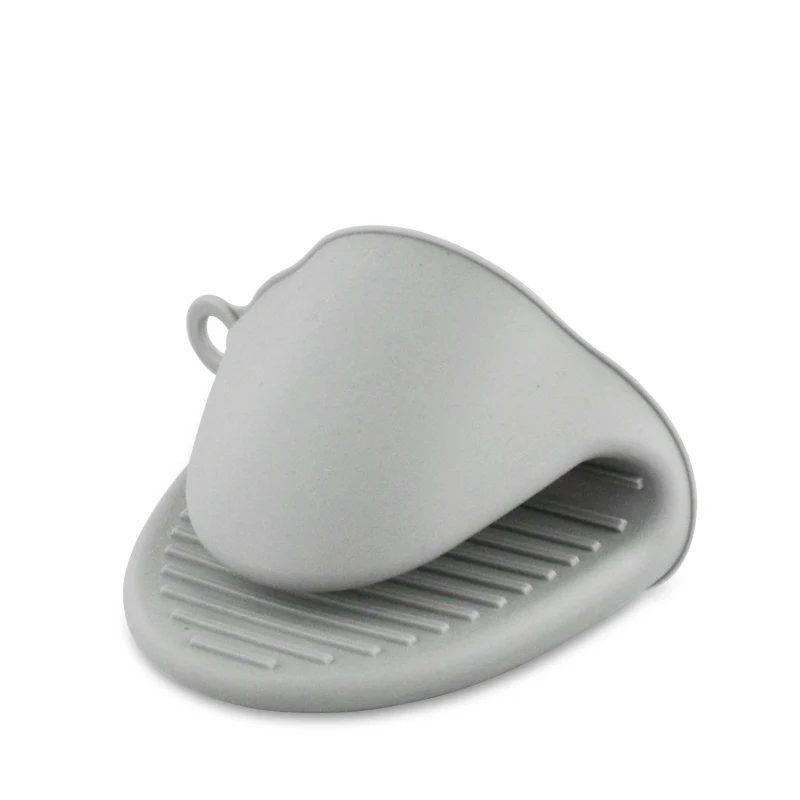 Non-slip Kitchen Cooking Baking Rubber Finger Pinch Grips Silicone Oven Mitt Set Silicone Pot Holder