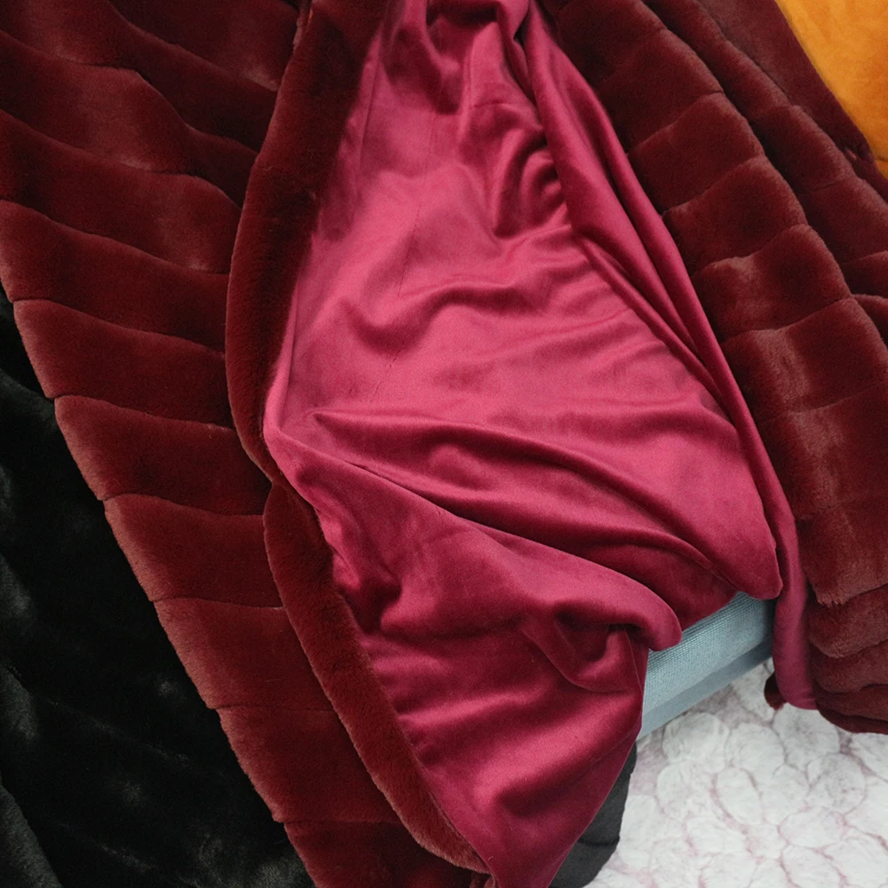 China manufacturer super soft fake fur blanket heavy wool blankets