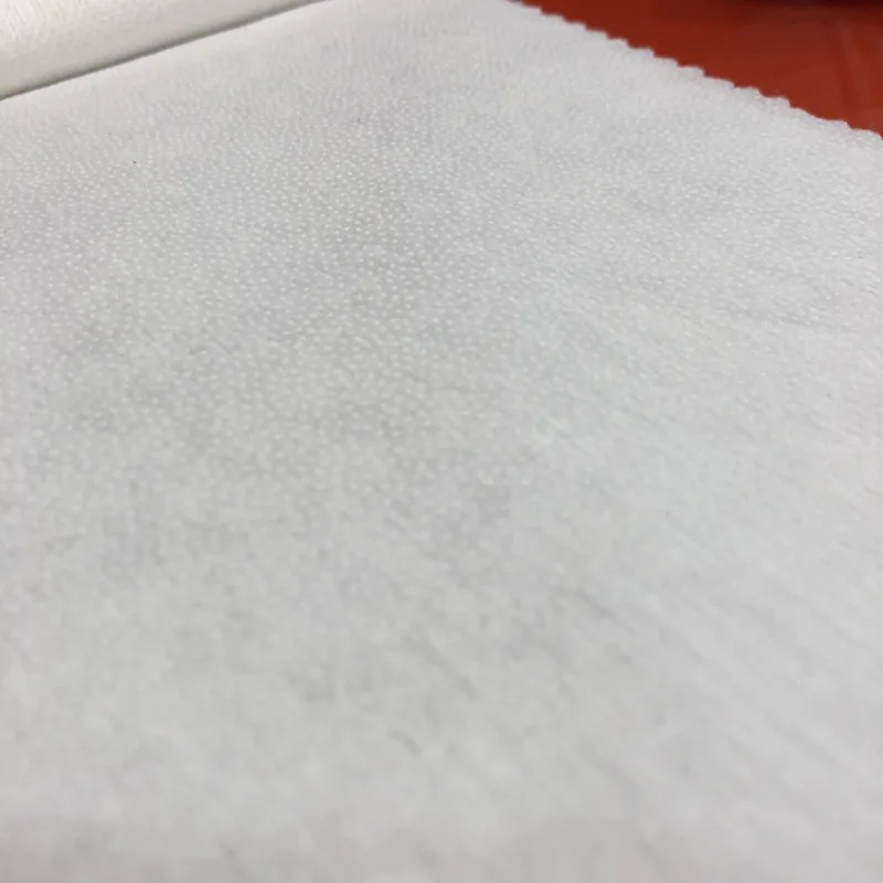 Hot sale 100% Polyester Fusible Spunlace Nonwoven interlining non woven interlining fabric for cloth