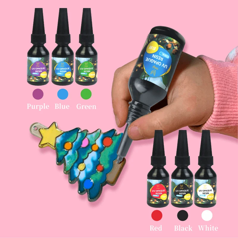 Christmas Painting Gift Sets DIY uv resin colorant no Lamp curing uv color pigment for Color Matching kids drawing toys